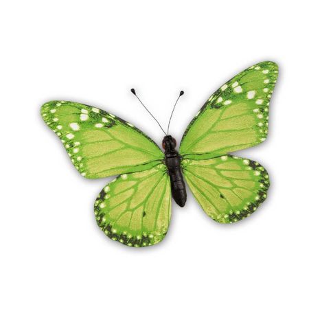 Διακοσμητική πεταλούδα PVC πράσινη, 50x35 cm