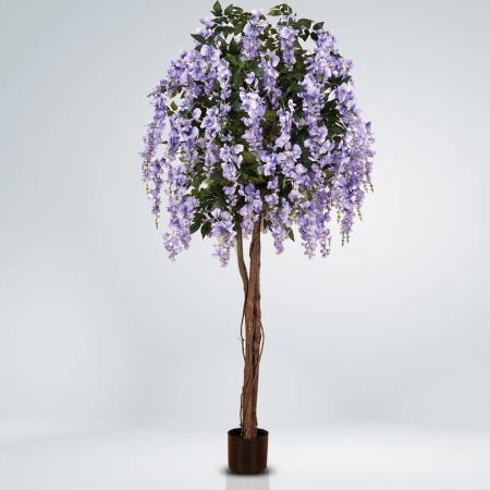 Τεχνητό δέντρο Γλυκίνη με Λιλά άνθη σε γλάστρα 190cm