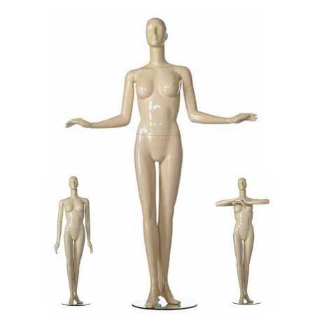 Female Mannequin Silhouettes with 3 pair of hands