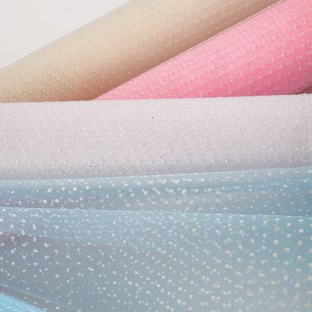 Decorative fabric TULLE DOTS 50cm / 75cmx9m