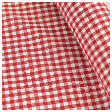 Christmas Plaid fabric Red-White 50cm / 75cmx5m