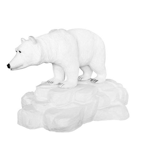 XL Διακοσμητική πολική αρκούδα Fiberglass 116x60x210cm