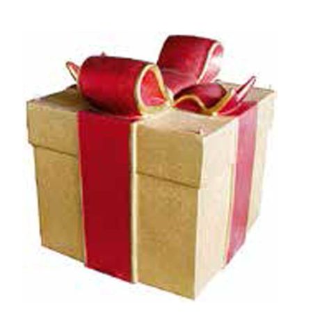 XL Χριστουγεννιάτικο κουτί δώρου Fiberglass 