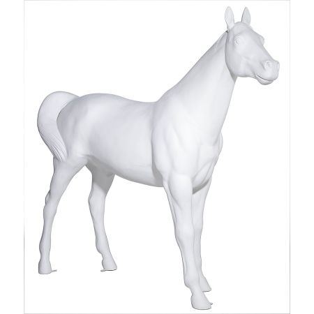 Διακοσμητικό άλογο Λευκό 210x45x188cm