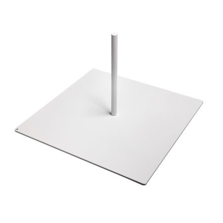 Metal stand for birch trunk White 40x40cm