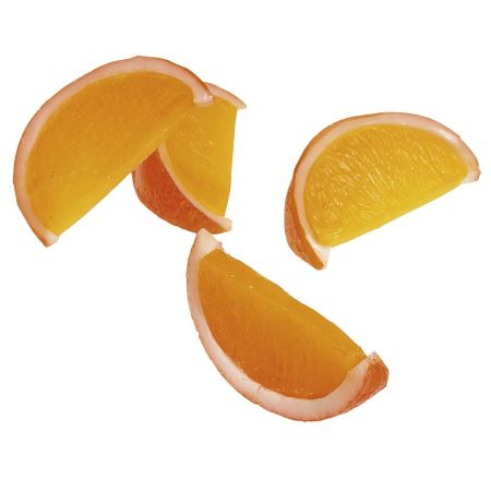 Σετ 4τμχ Διακοσμητικές φέτες πορτοκάλι- απομίμηση 7cm