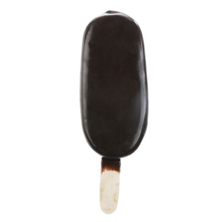 Διακοσμητικό παγωτό με μαύρη σοκολάτα σε ξυλάκι-απομίμηση 21x7cm