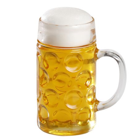 Διακοσμητικό ποτήρι με μπύρα - απομίμηση  9x20cm
