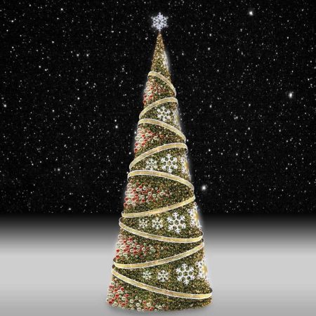 XL Χριστουγεννιάτικο δέντρο Giant Tree με LED και στολισμό 18,90m