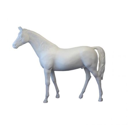 Διακοσμητικό άλογο Λευκό 230x50x185cm